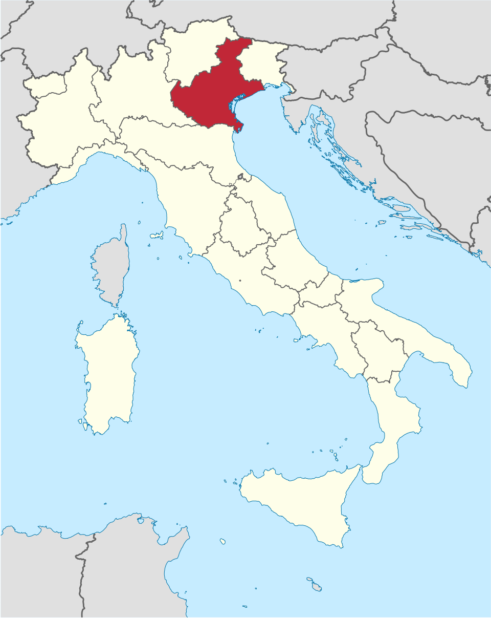 Carte de la Vénétie — Vénétie