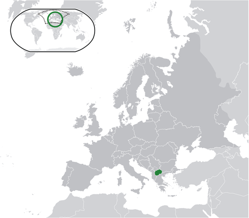 Carte de la Macédoine du Nord — Macédoine du Nord — Vallée du Vardar